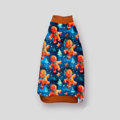 Gingerbread Christmas Sphynx Cat Clothes Top by Sphynx In Clothes Sphynx Fashion Tops