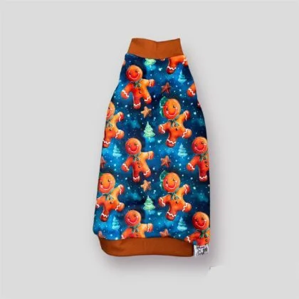 Gingerbread Christmas Sphynx Cat Clothes Top by Sphynx In Clothes Sphynx Fashion Tops