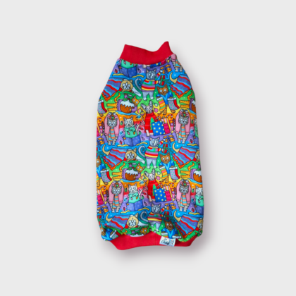 Christmas Jumpers Cotton Top for Cats by Sphynx In Clothes