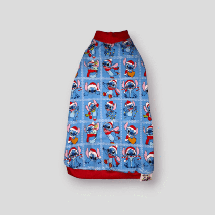 Christmas Stitch Cotton Jersey Stretchy Sphynx Fashion Top by Sphynx in Clothes for all Hairless and Devon Rex Cats